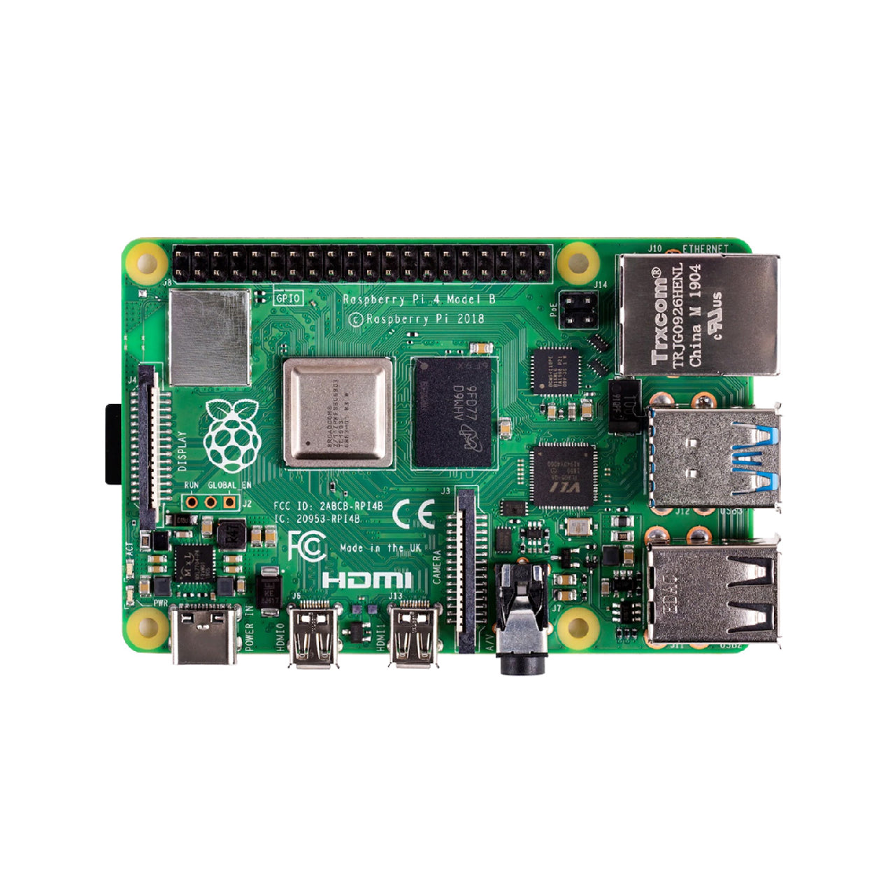 Raspberry Pi 4 Model B 4GB RAM – C1208-4GB (2019, Quad-Core 64-bit 