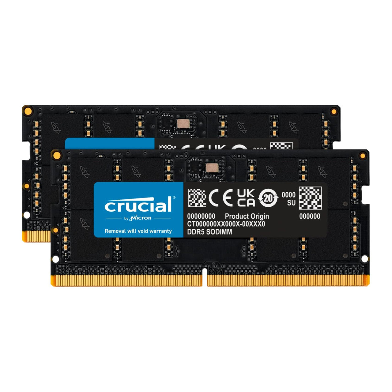 Crucial 32GB Kit (16GBx2) DDR5 4800 SODIMM Laptop Memory