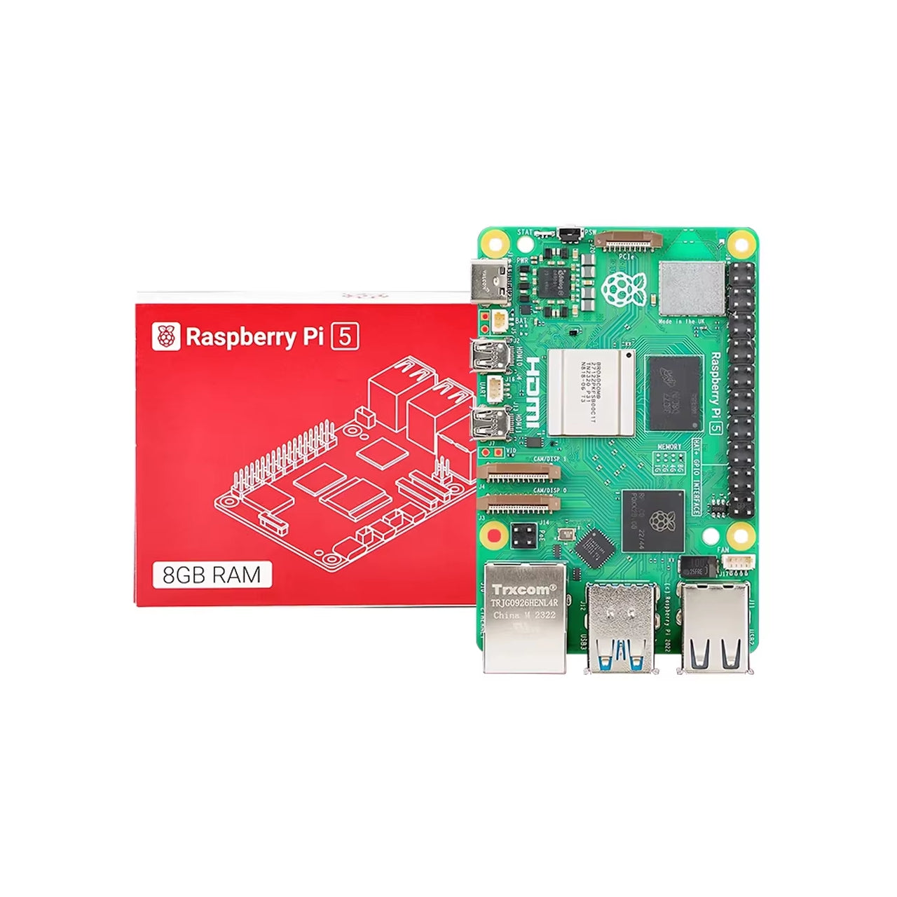 Raspberry Pi 5 8GB RAM Broadcom Single Board Computer – AAAWave