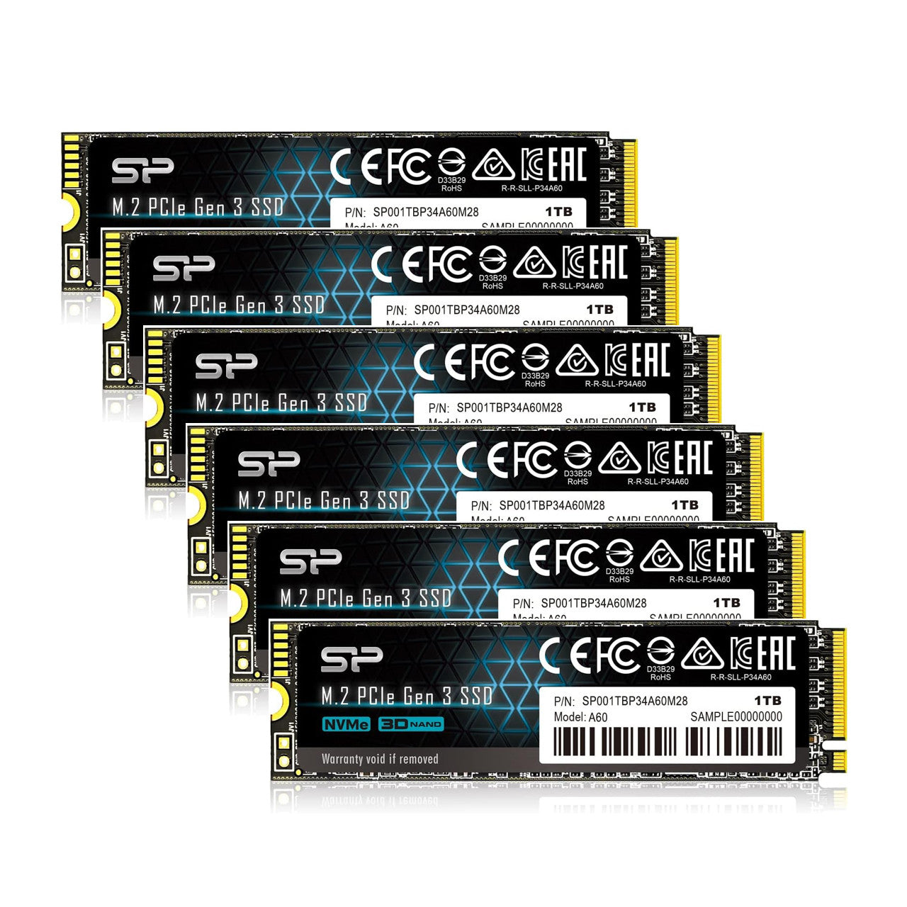 Silicon Power SP001TBP34A60M28 1TB NVMe M.2 PCIe Gen3x4 2280 SSD