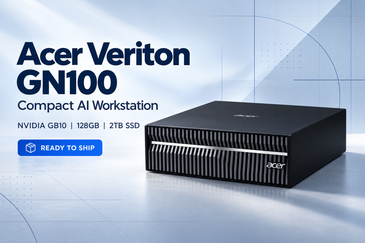 Acer Veriton GN100: A Compact NVIDIA GB10 AI Workstation, Ready to Ship