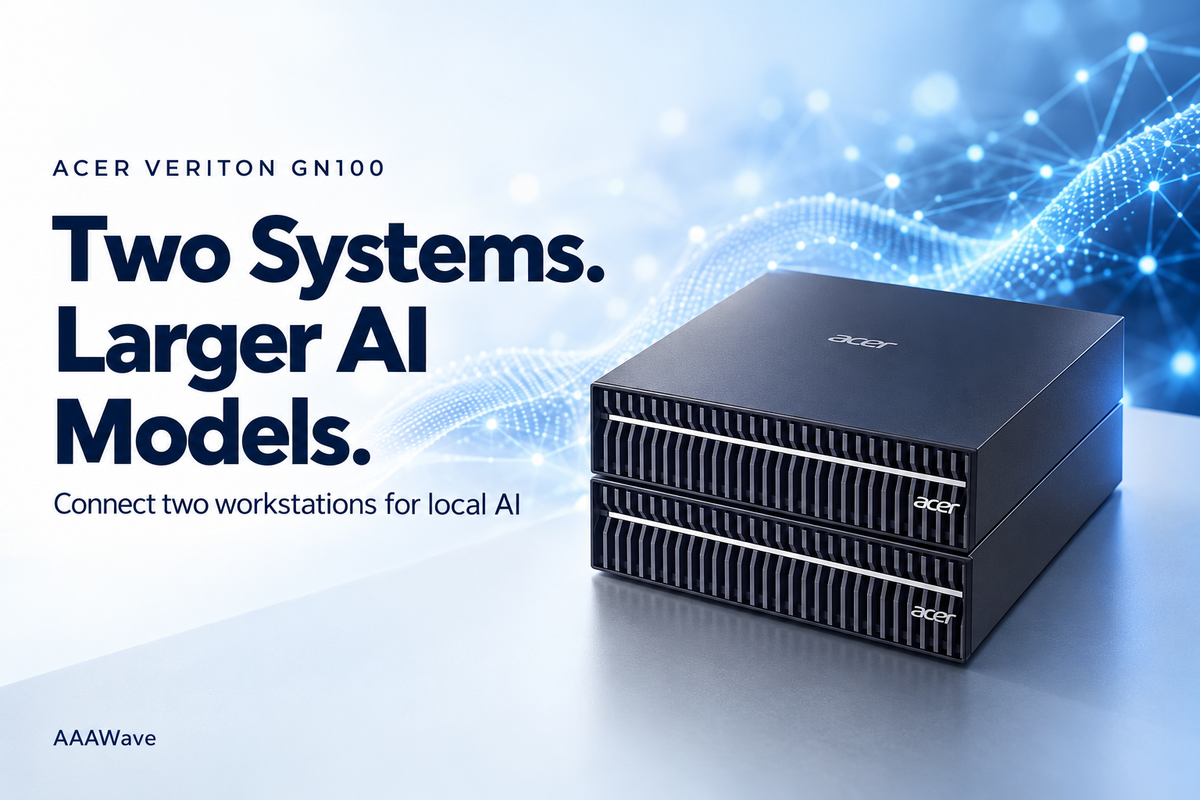 Connect Two Acer Veriton GN100 Workstations for Larger Local AI Models