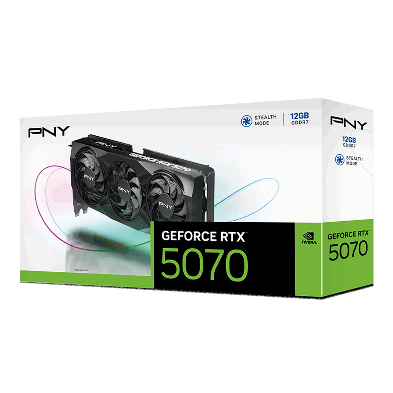 PNY NVIDIA GeForce RTX 5070 Triple Fan Graphic Card - 12 GB GDDR7 - PCIe 5.0 x16 - 250 W VCG507012TFXPB1