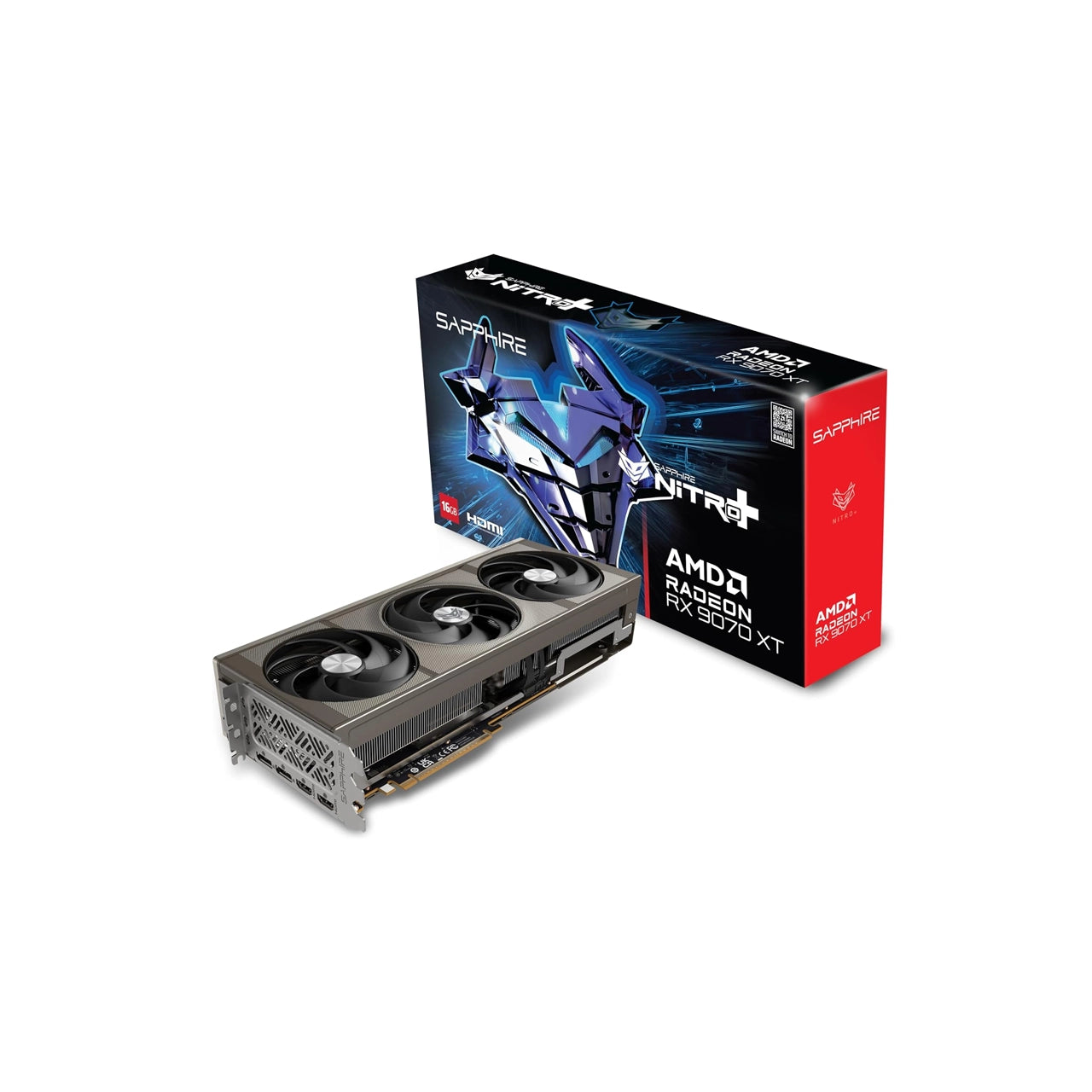 Sapphire NITRO+ Radeon RX 9070 XT Gaming OC 16GB GDDR6 Graphics Card | AMD RDNA 4 | PCIe 5.0 | 11348-01-20G