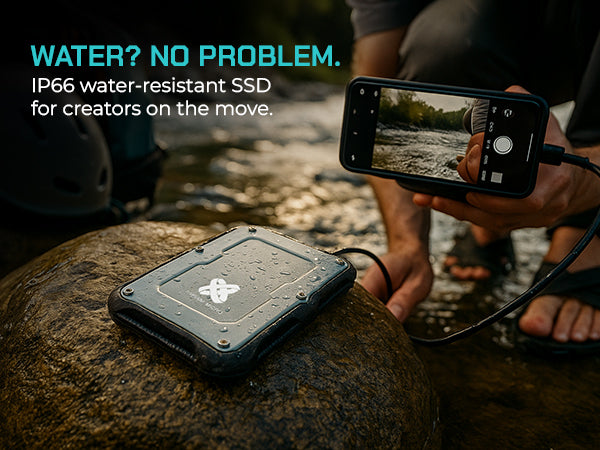 Titanium One Portable External SSD 500GB USB 3.2 Gen 2 IP66 Water/Dust/Shock Proof for PC Laptop Mac Android Game Console