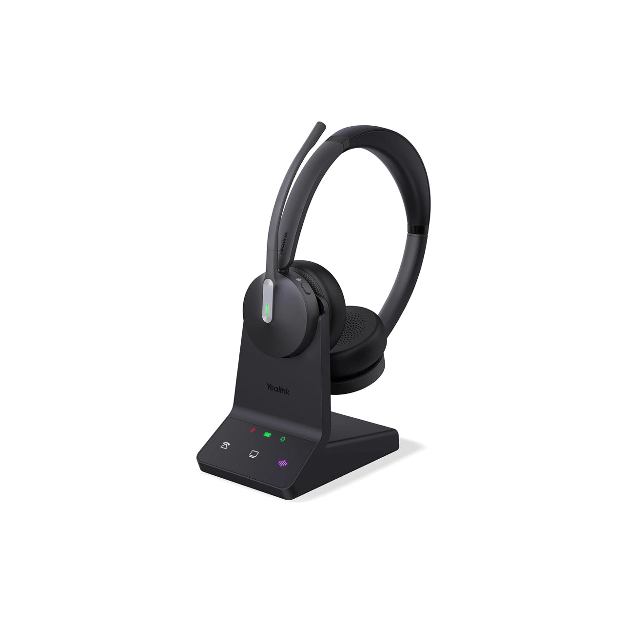 Yealink WH64 Dual UC Wireless Headset | DECT & Bluetooth | 32H Talk Time | Phone & Office Headset | 1208673