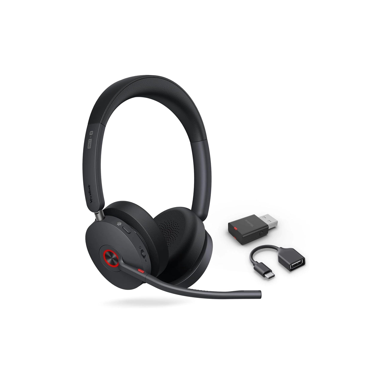 Yealink WH68 Hybrid DECT & Bluetooth Wireless Headset Teams Certified - 1208714