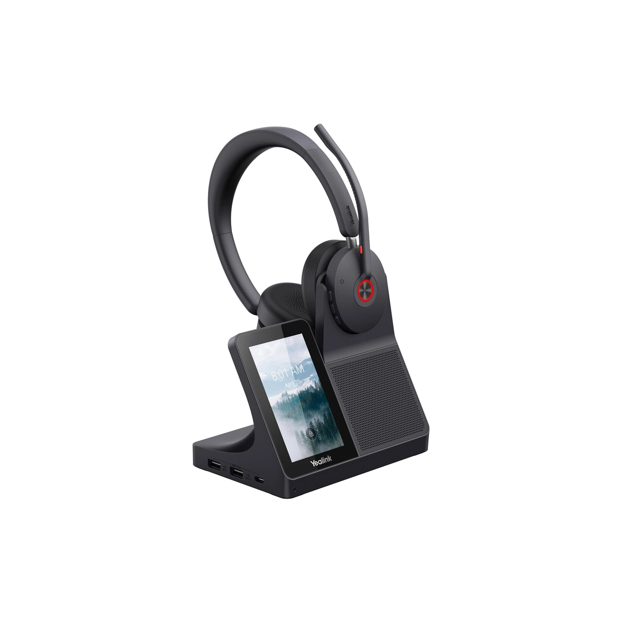 Yealink WH68 Workstation DECT Wireless Stereo Headset | UC Workstation | Hybrid ANC | Bluetooth & DECT | 1208738