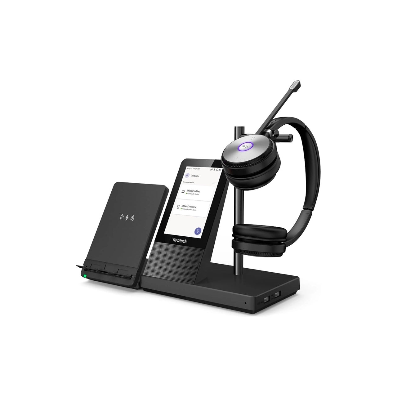 Yealink WH66 Dual Teams Wireless Headset | DECT | 4" Touchscreen | Full-Duplex Speaker | 1308003