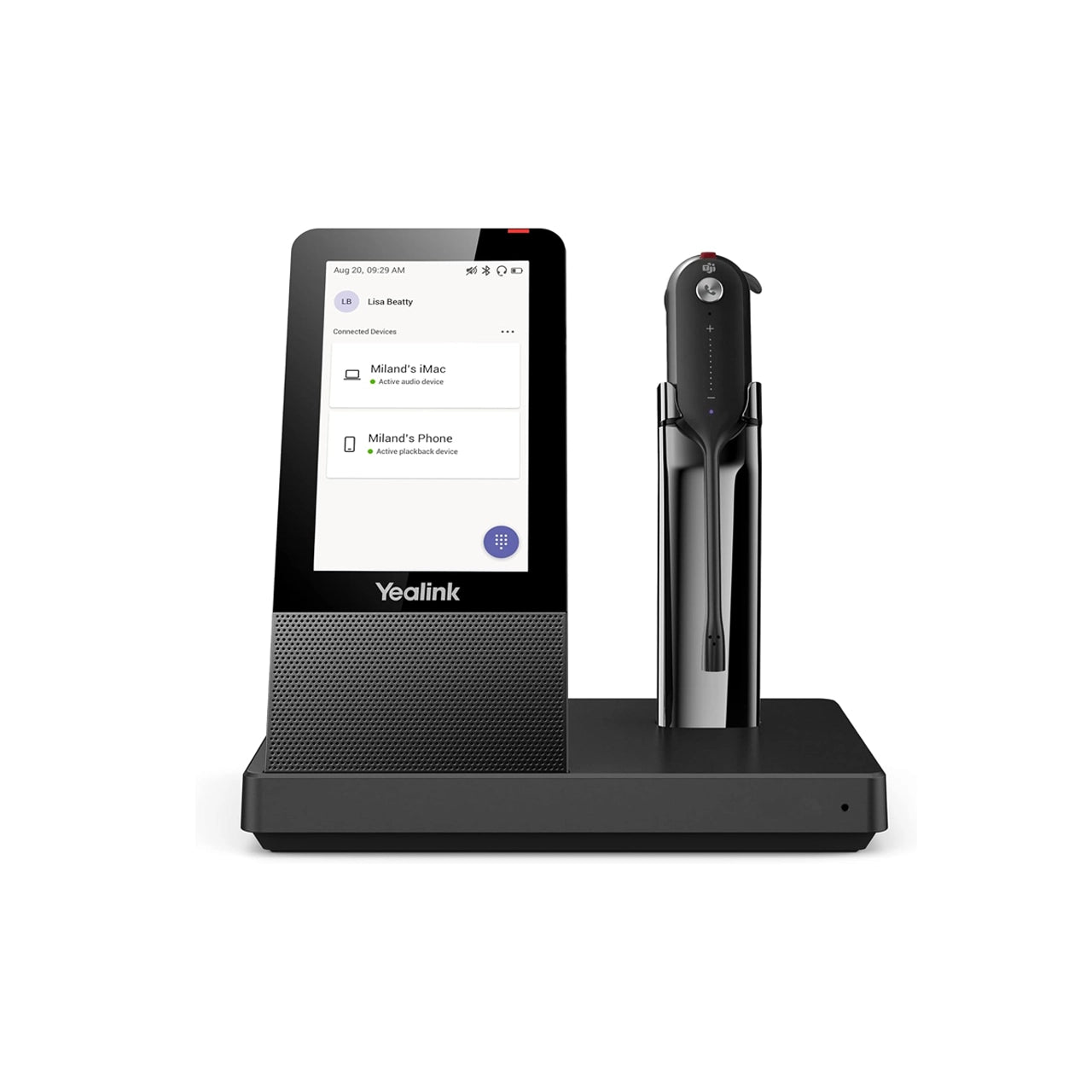 Yealink WH67 Teams Wireless Headset | DECT & Bluetooth | Noise Cancelling Mic | 1308040