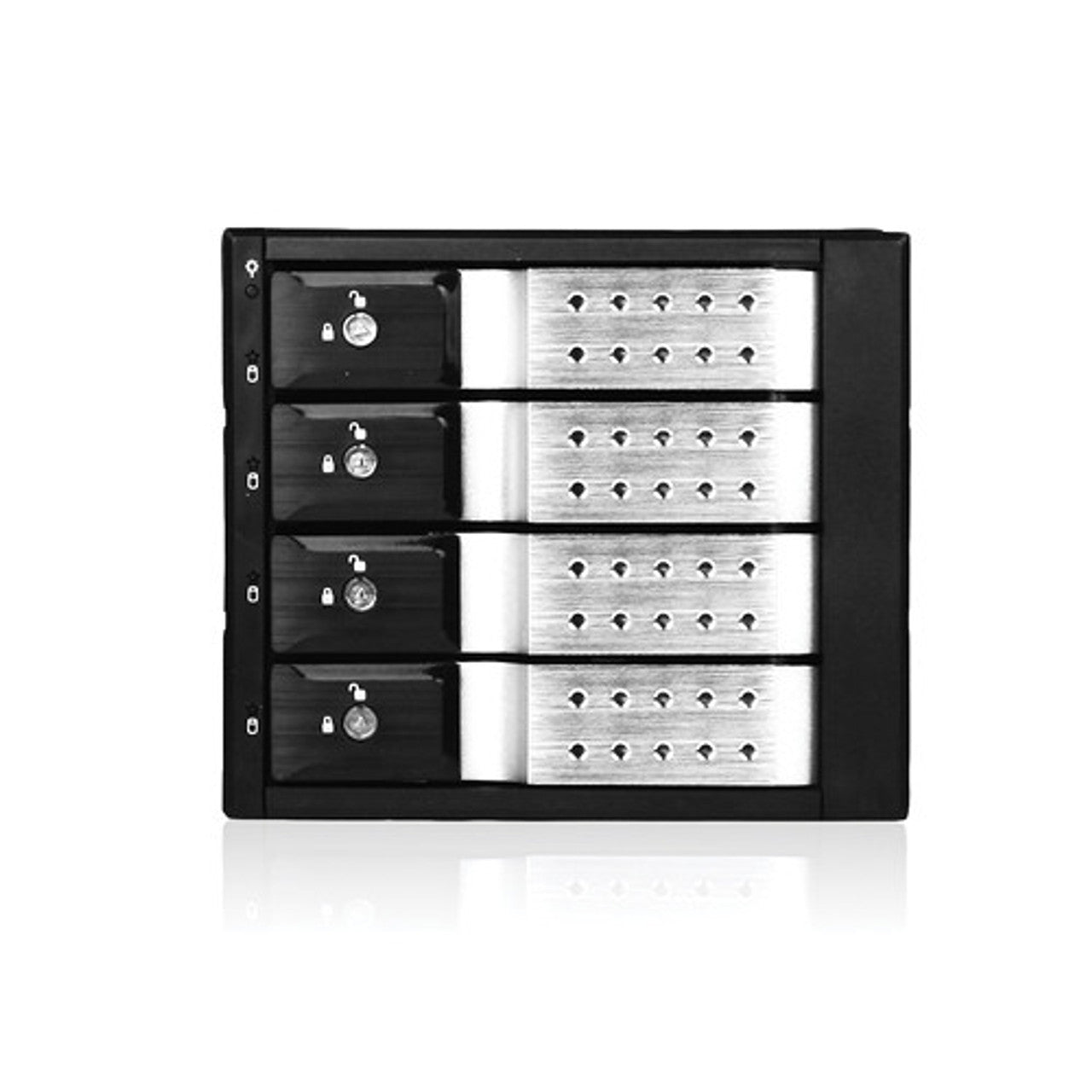 iStarUSA Trayless 3x 5.25" to 4x 3.5" SAS SATA 6 Gbps HDD Hot-swap Rack BPN-DE340SS-SILVER