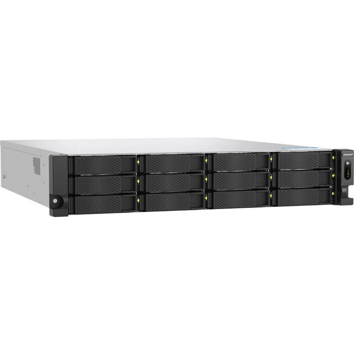 QNAP 2U 12-Bay QTS hero NAS, AMD Ryzen 5 7000 series,16GB DDR5 non-ECC RAM, 550W redundant TS-H1277AXU-RP-R5-16G-US