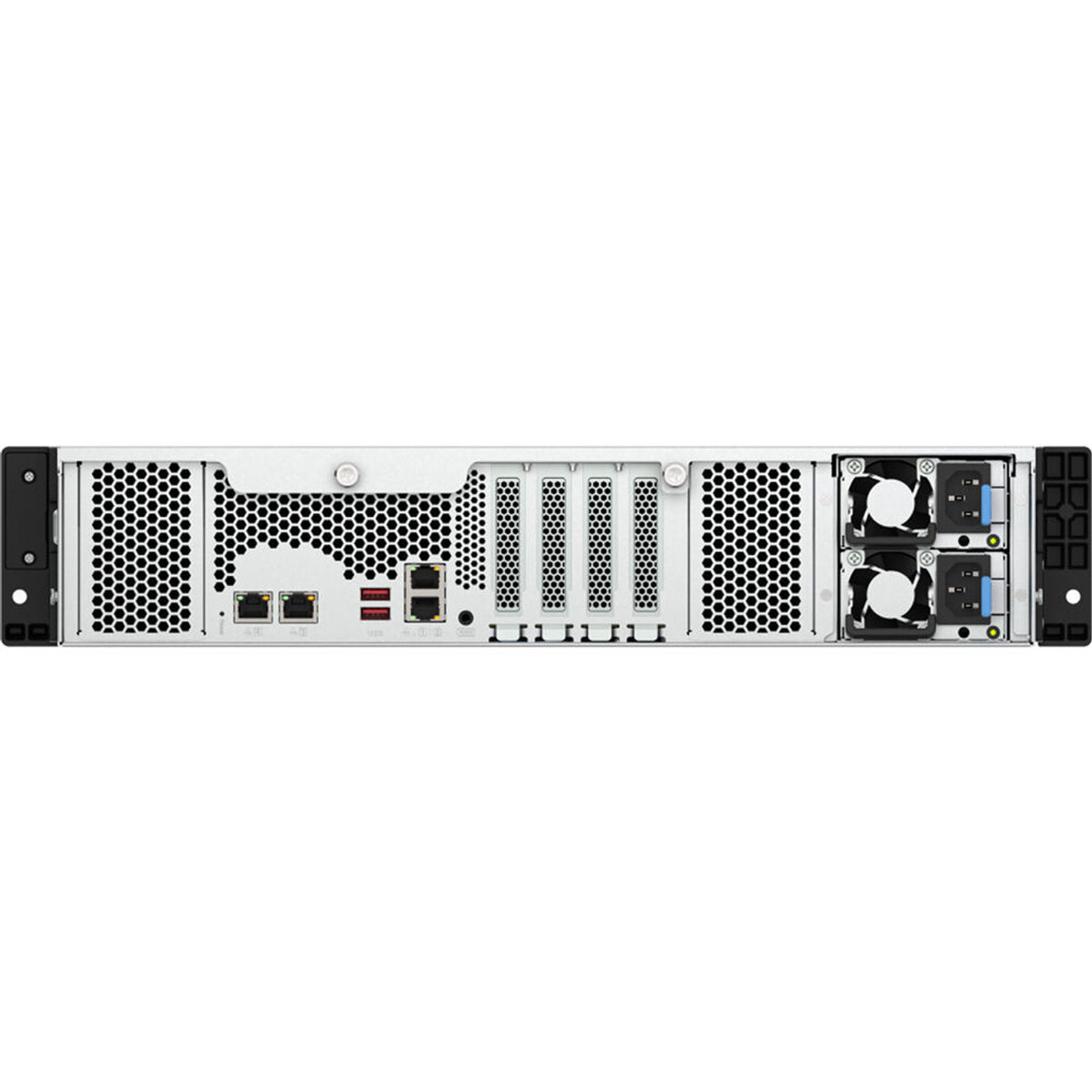 QNAP 2U 12-Bay QTS hero NAS, AMD Ryzen 5 7000 series,16GB DDR5 non-ECC RAM, 550W redundant TS-H1277AXU-RP-R5-16G-US