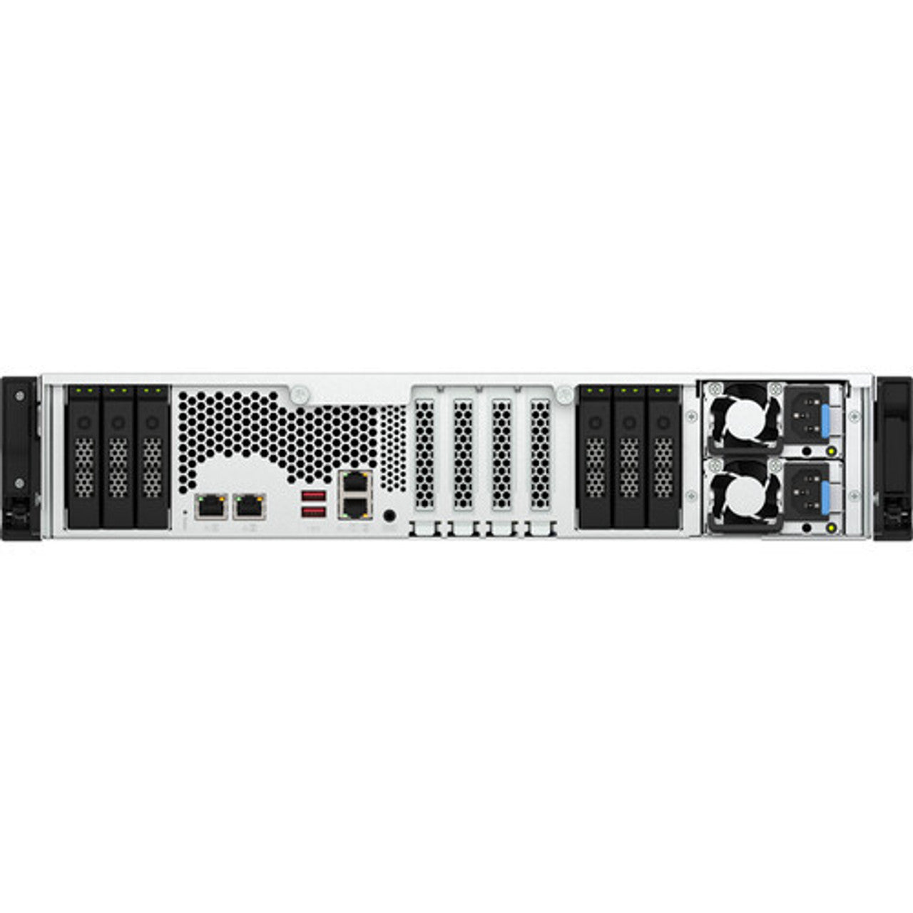 QNAP 2U 30-bay 2.5" SATA 6Gbps all-flash NAS, AMD Ryzen 5 7000 series 6C12T, 32GB DDR5 non-ECC RAM TS-H3077AFU-R5-32G-US