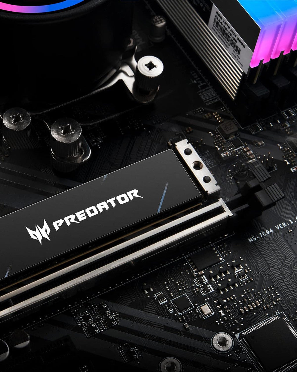 Acer Predator GM7000 4TB NVMe Gen4 Gaming SSD, M.2 2280, PS5 storage, PCIe 4.0  Up to 7400MB/s B7L.9BWWR.107