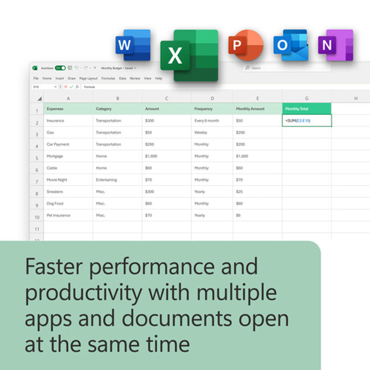 Microsoft Office Home & Business 2024 | One time purchase, 1 Device | Windows 10/11, Mac - Key Card EP2-06638