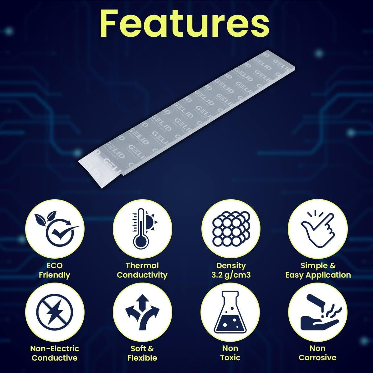 Easy-to-install, peel-and-place design—no mess, no curing, and no special tools required.