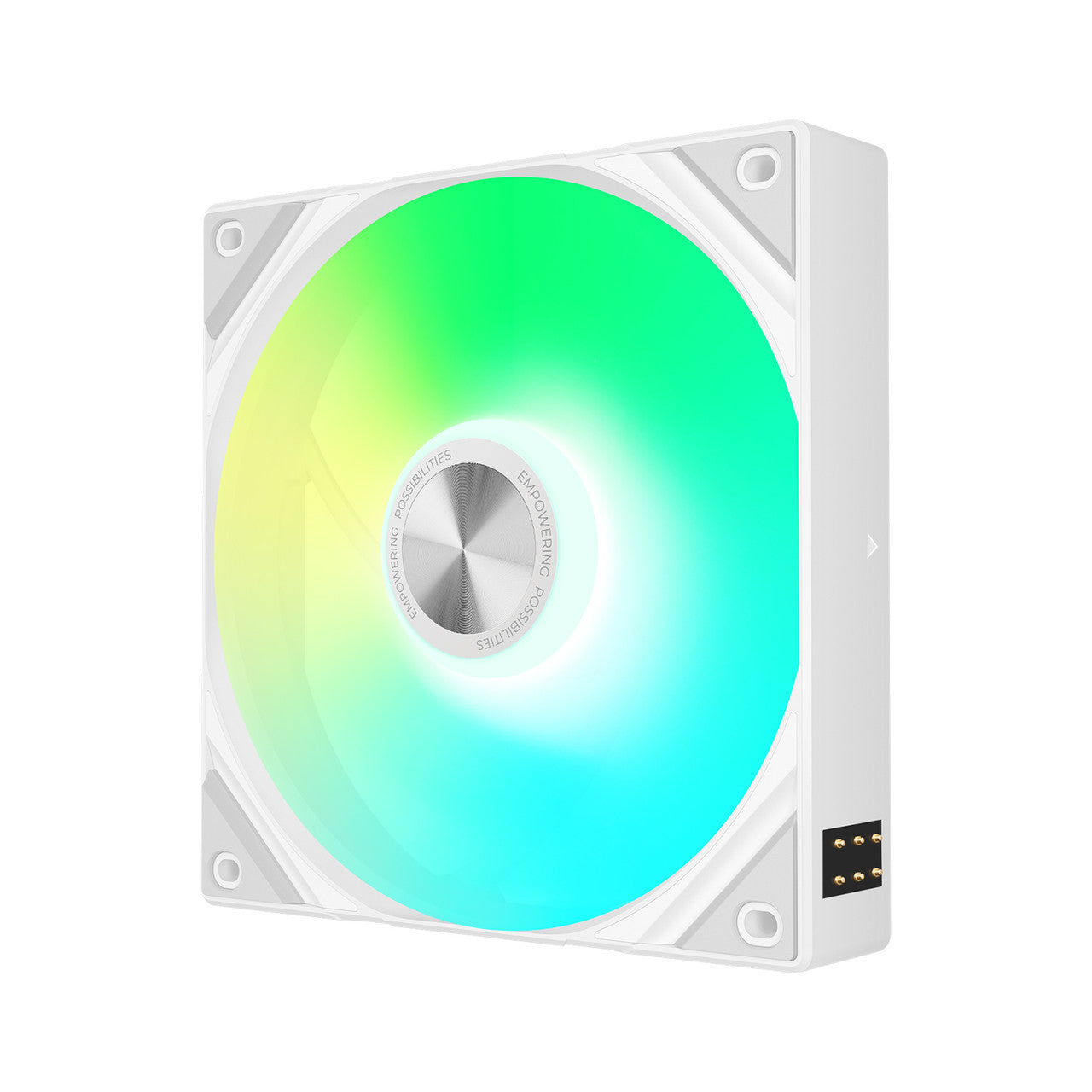 TRYX ROTA SL ARGB 120mm |1850 rpm| Contact Point Transmission | Magnetic Cable Connecter Case Fan | 3-Pieces (White) - F-R120A-AM3M-G0W