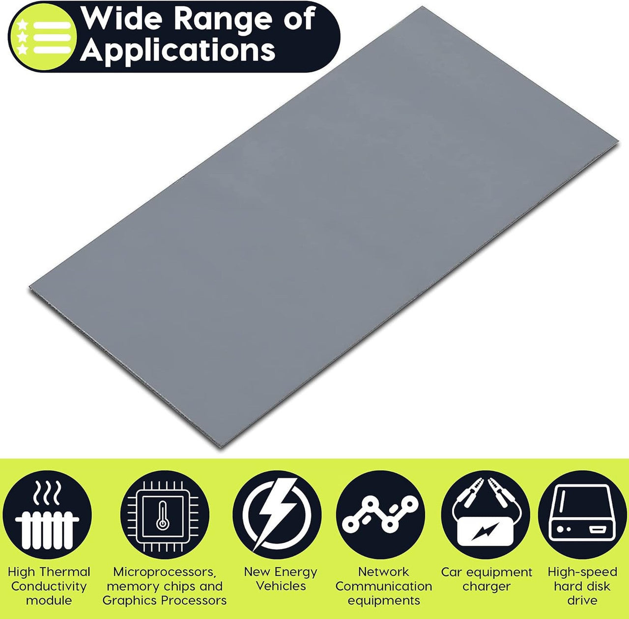 Gelid Solutions GP-Extreme 12W- Thermal Pad  80 x 40 x 3.0 mm Excellent Heat Conduction, Single Pack TP-GP01-E