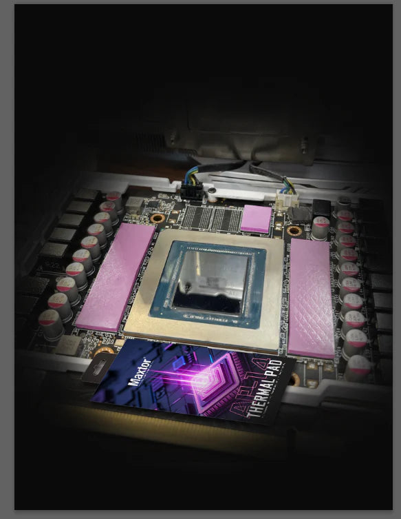 Maxtor AP14 Thermal Pad | 16.8 W/mK Silicone | 3 Sizes × 6 Thickness