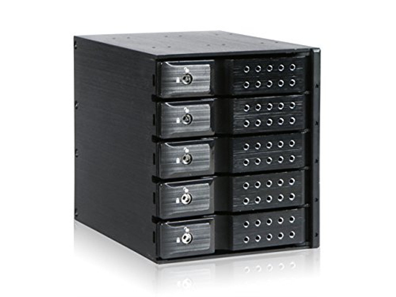 Istar BPN-DE350SS-BLACK 3x5.25 to 5x3.5 Trayless Black