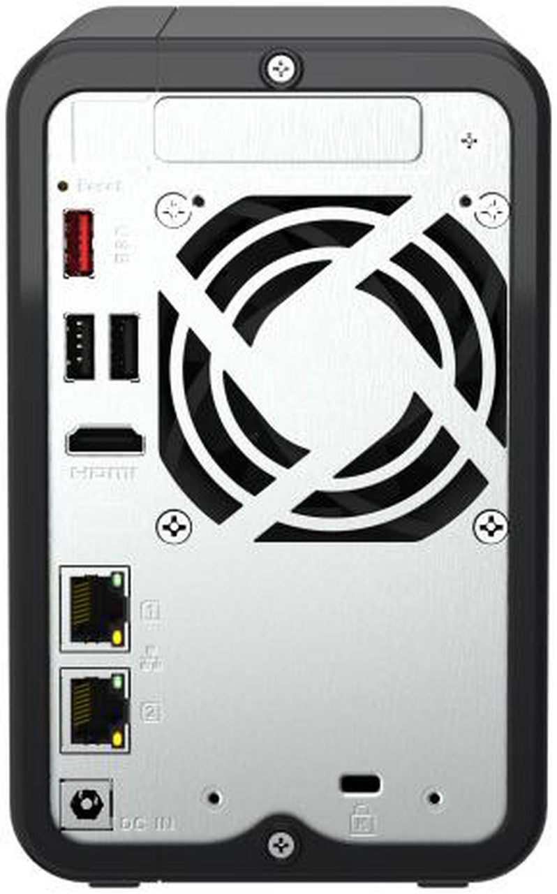 QNAP 2 Bay High-Performance Desktop NAS with Intel Celeron Quad-core Processor, M.2 PCIe Slots and Dual 2.5GbE Network Connectivity (Diskless) TS-264-8G-US