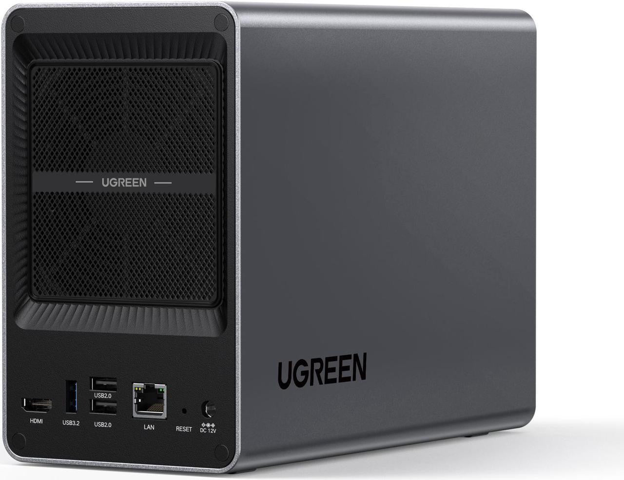 UGREEN NASync 2-Bay NAS with Intel N100 Quad-Core CPU, 8GB DDR5 RAM, 2.5GbE, 4K HDMI (Diskless) DXP2800