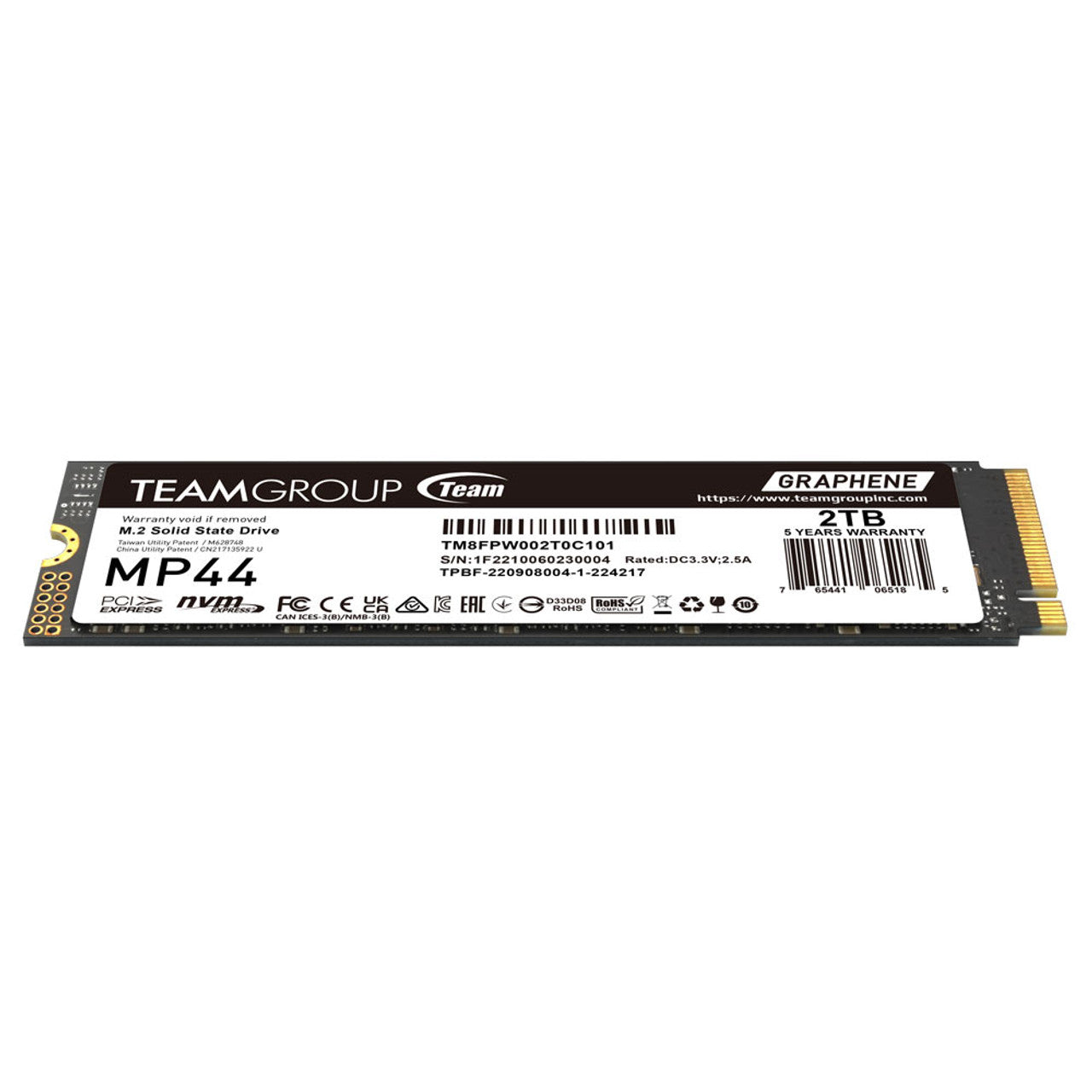 TEAMGROUP MP44 2TB SLC Cache Gen 4x4 M.2 2280 PCIe 4.0 NVMe Laptop, Desktop, NAS SSD Read Up to 7400MB/s TM8FPW002T0C101