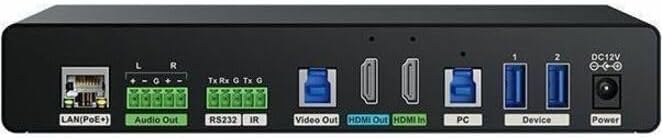 Yealink DE300 AVoIP Decoder | 4K@60Hz 4:4:4 | 16ms Ultra-Low Latency | 2x2 Video Matrix | PoE+ | 1303135