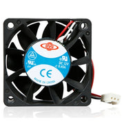 iStarUSA 60 mm |7000 rpm| 2-Balls Bearing 3-Pin Server Fan (Black) - DD-FAN60-126025BM