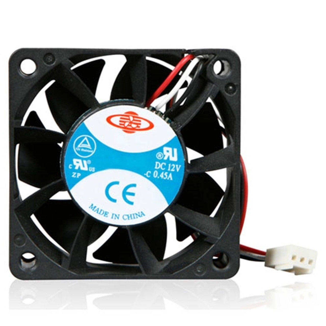 iStarUSA 60 mm |7000 rpm| 2-Balls Bearing 3-Pin Server Fan (Black) - DD-FAN60-126025BM