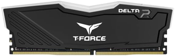 TEAMGROUP T-Force Delta RGB 16GB (2x8GB) DDR4 Desktop RAM | 3200MT/s CL16 | RGB Gaming Memory | Black | TF3D416G3200HC16FDC01
