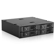 iStarUSA BPN-124K-SA HDD Ssd Hot-Swap Rack - 5.25 to 4 x 2.5 in.
