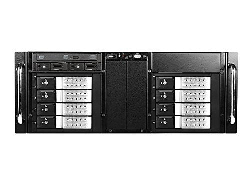 iStarUSA D410-DE8SL-225T 8-Bay Stylish Hot Swap Trayless Slim Odd Storage Server Rack Mount - Silver