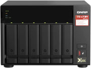 QNAP TS-673A 6-bay NAS/iSCSI IP-SAN, AMD Ryzen V1000 series V1500B 4C/8T 2.2 GHz, 8GB RAM, two 2.5GbE, 10G-ready