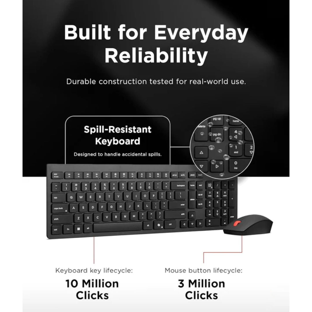 Lenovo Home Office Bundle | Wireless Keyboard Mouse + Teams Headset