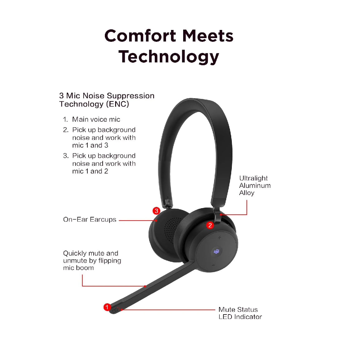 Lenovo Home Office Bundle | Wireless Keyboard Mouse + Teams Headset
