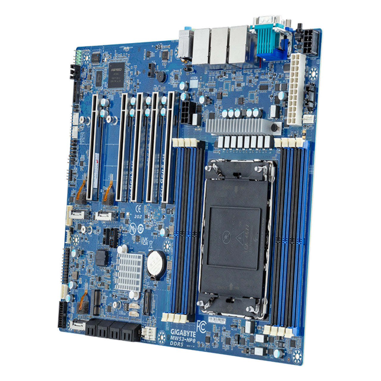 Gigabyte Intel Xeon W-2400, W790, ATX Workstation Motherboard - 2x 2.5GbE Intel LAN, 1x Management LAN (MW53-HP0 rev. 1.x)