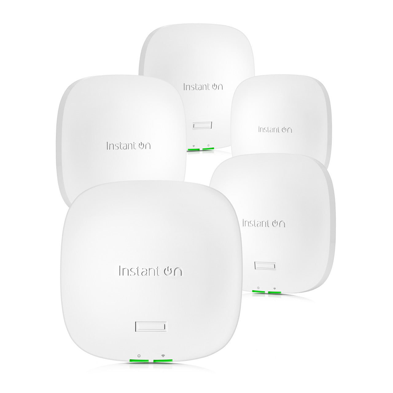 HPE Networking Instant On Access Point AP32 2x2 WiFi 6E Indoor Wireless Access Point (5 Pack) | Secure, Tri-Band, Future Ready | Power Source Not Included | US Model (S1T22A-5PACK)