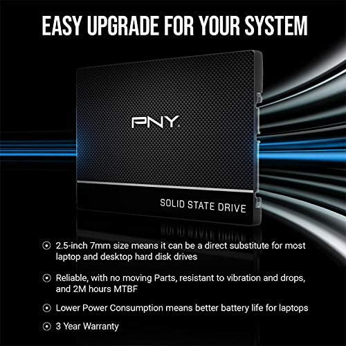 PNY CS900 500GB 3D NAND 2.5" SATA III Internal Solid State Drive (SSD) SSD7CS900-500-RB
