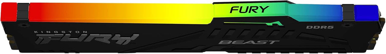 Kingston FURY Beast RGB 8GB DDR5 5200 CL40 UDIMM Desktop Memory - KF552C40BBA-8