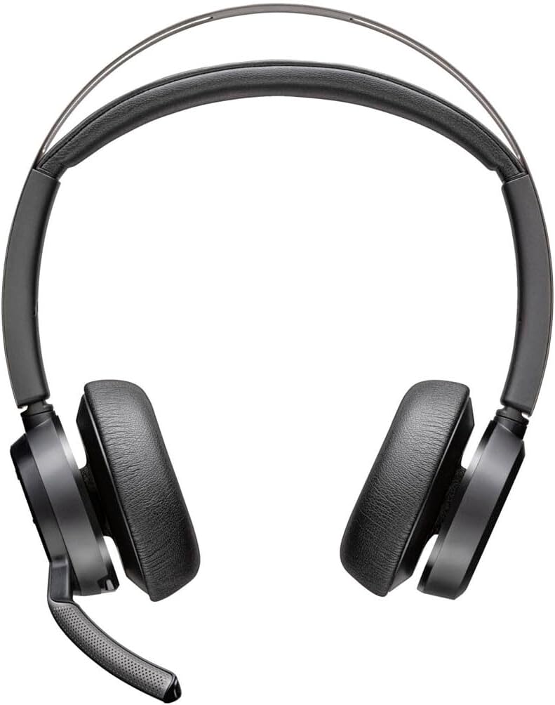 Poly Voyager Focus 2 UC Stereo Headset | USB-C/A Adapter + Charging Stand | 9T9J6AA#AC3