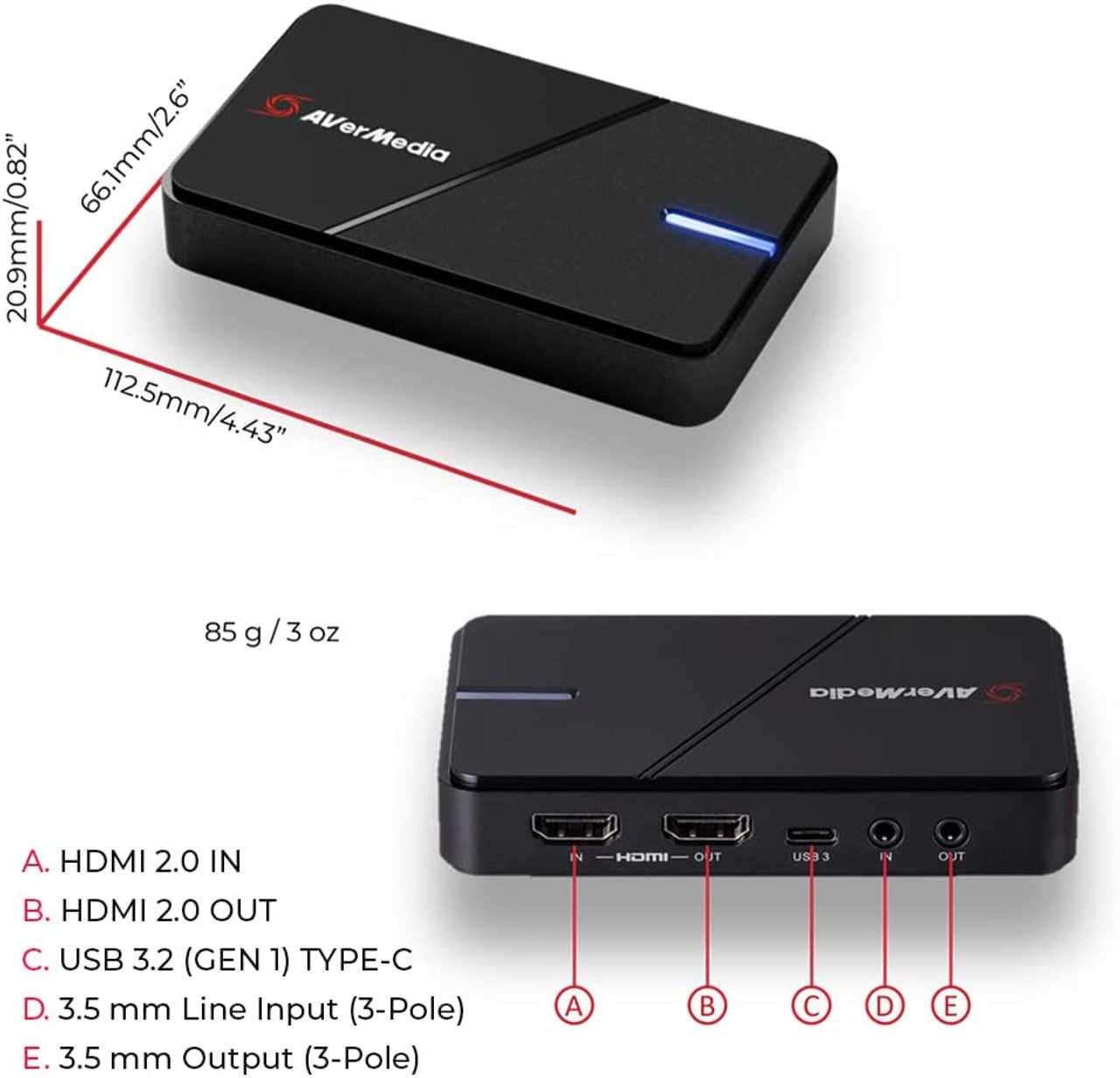 AVerMedia PW315 Full HD 1080p 60fps Streaming Webcam w/ Live Gamer Extreme 3, Plug and Play 4K Capture Card