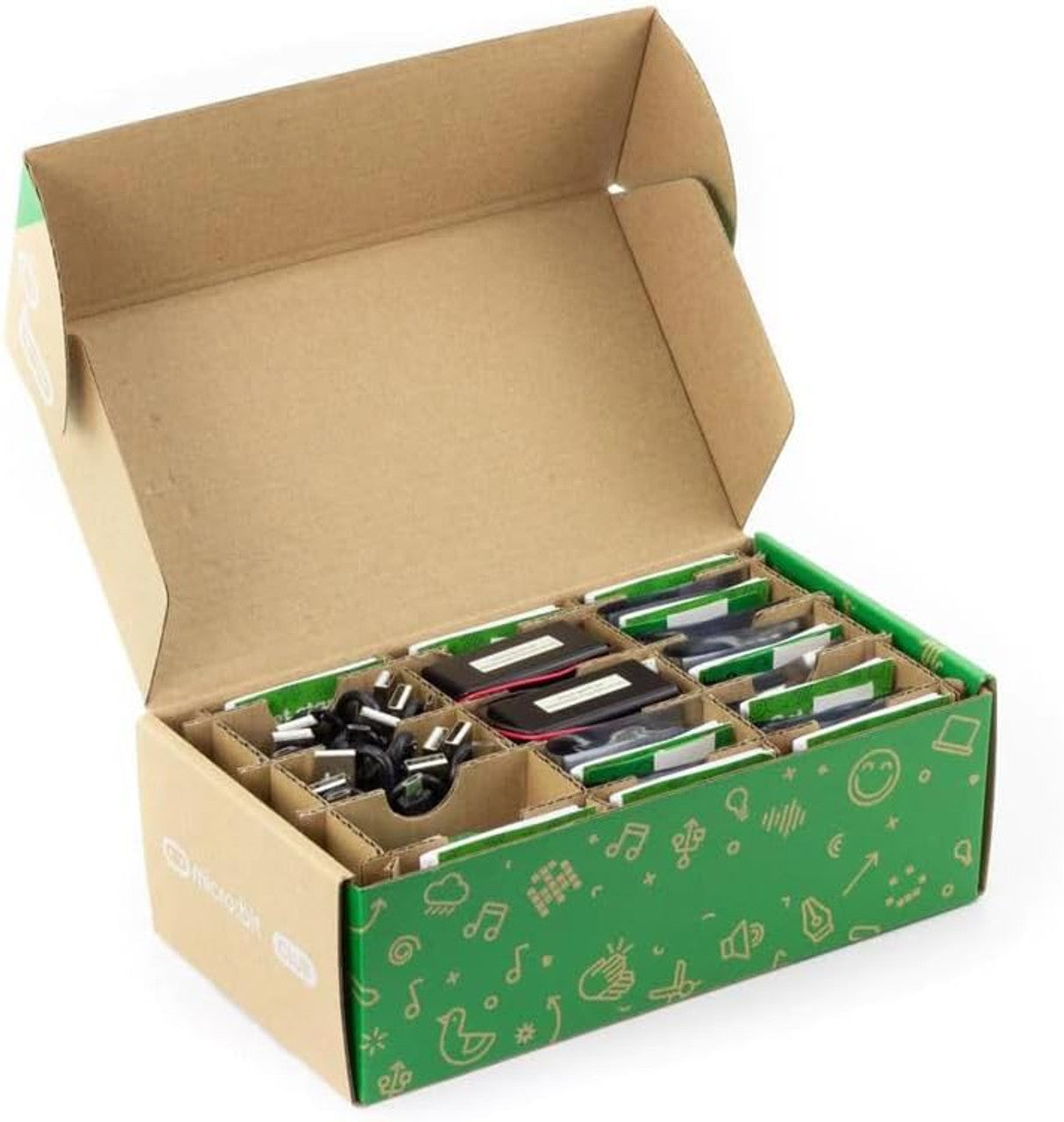 Micro:bit Club BBC micro:bit V2 Club USB cable, Battaery holder x10 kit MEFV22C