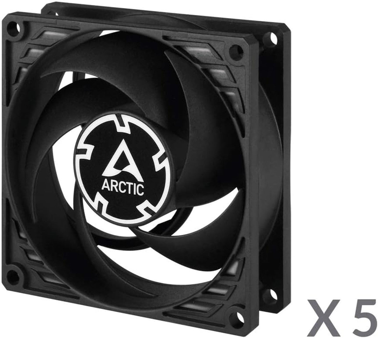 Arctic P8 | 80 mm | 3000 rpm | 3-Pin Case Fan | 5 Pieces (Black) ACFAN00153A