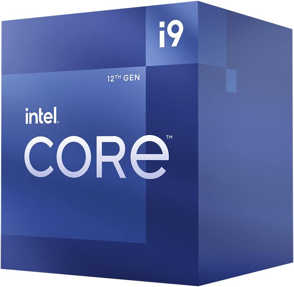 Intel Core i9 processor box with blue and white design