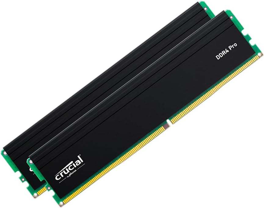Crucial Pro 64GB Kit (32GBx2) DDR4-3200 UDIMM - CP2K32G4DFRA32A