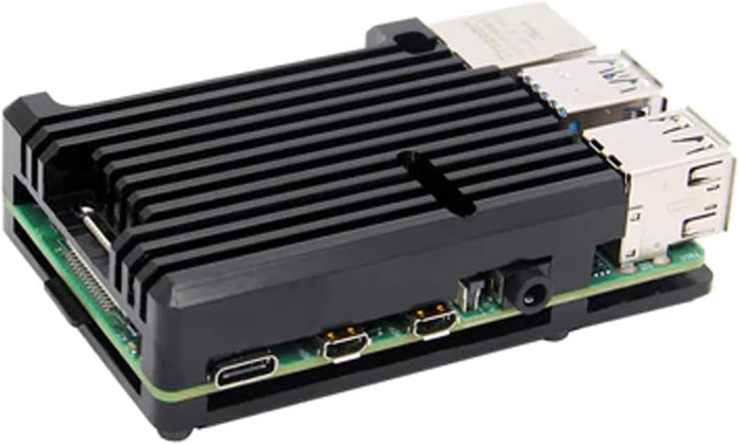 Raspberry Pi 4 Aluminum Alloy Passive Cooling Case Black ODS705