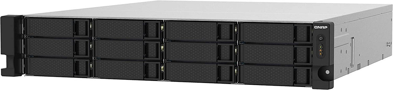 QNAP 2U 12-Bay ARM-based 2.5G &10G NAS, Quad Core 1.7GHz, 4GB DDR3 RAM, 2 x 10GbE SFP+, Redundant PSU TS-1232PXU-RP-4G-US