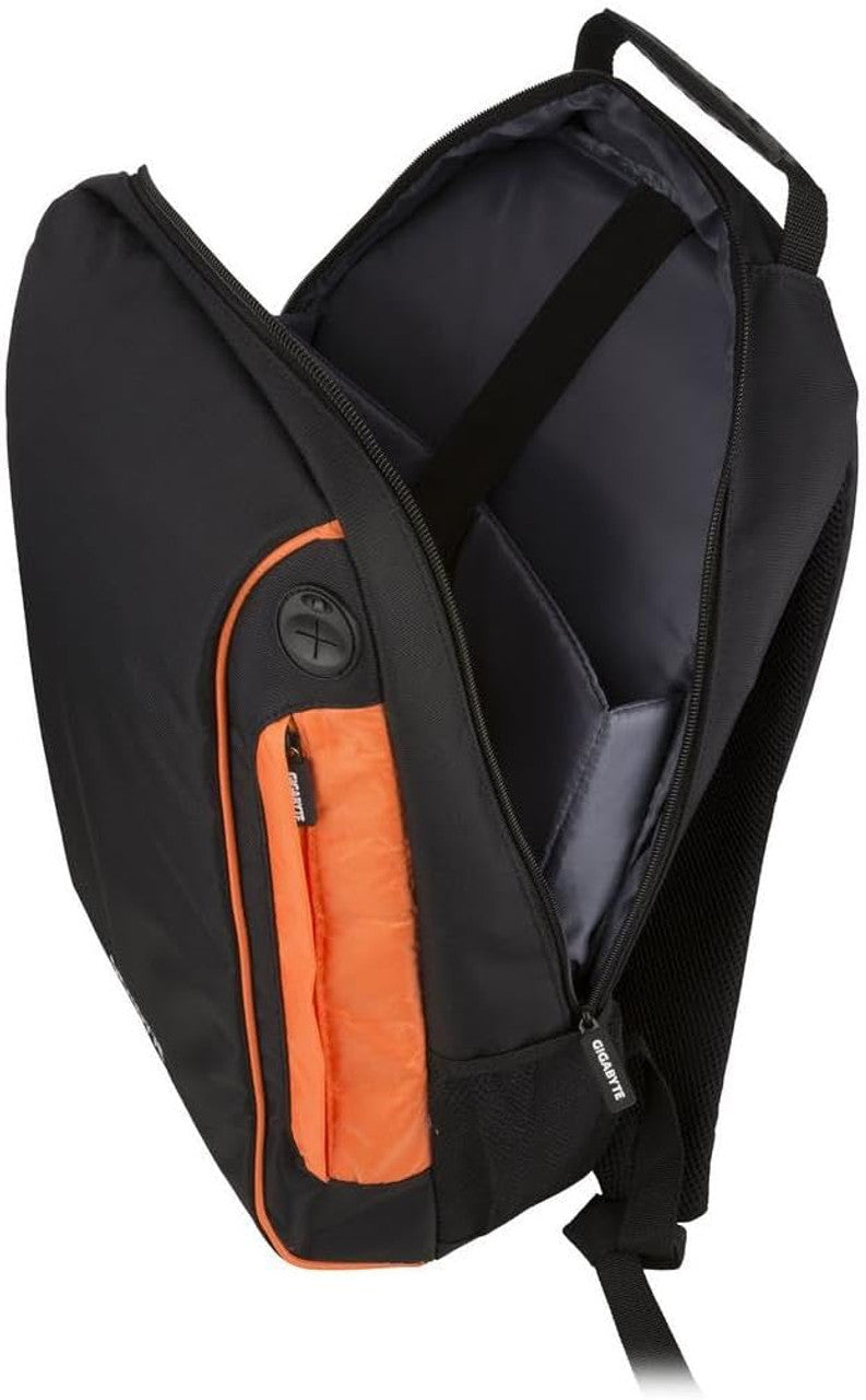 Gigabyte Gaming Backpack 15 & 17" Laptops, Black/Orange GBP57S